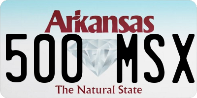 AR license plate 500MSX
