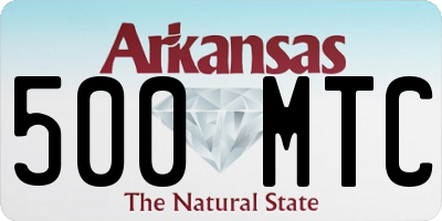AR license plate 500MTC