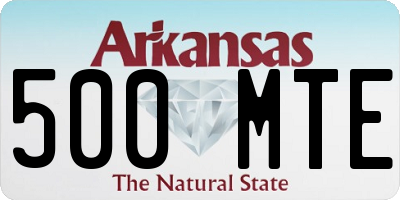 AR license plate 500MTE