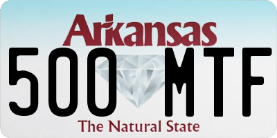 AR license plate 500MTF