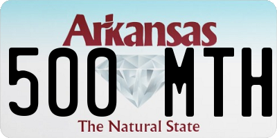 AR license plate 500MTH