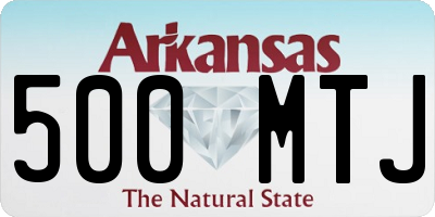 AR license plate 500MTJ