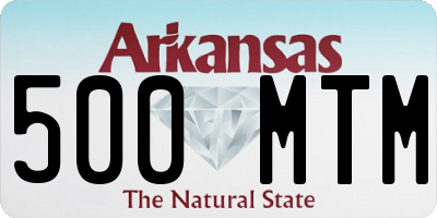 AR license plate 500MTM