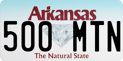 AR license plate 500MTN