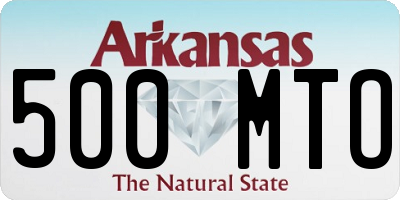 AR license plate 500MTO