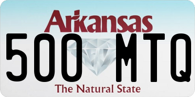 AR license plate 500MTQ