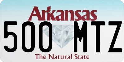 AR license plate 500MTZ