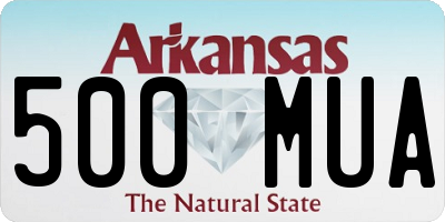 AR license plate 500MUA