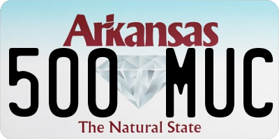 AR license plate 500MUC