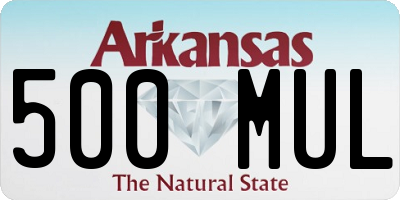AR license plate 500MUL