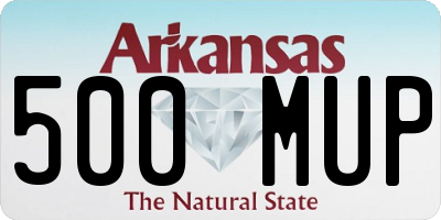 AR license plate 500MUP