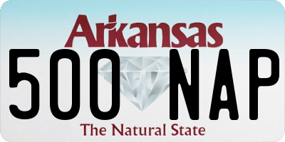 AR license plate 500NAP