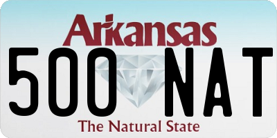 AR license plate 500NAT