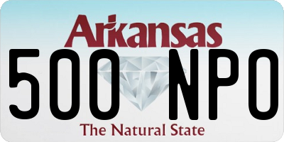 AR license plate 500NPO