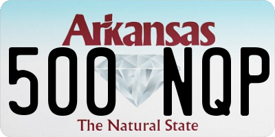 AR license plate 500NQP