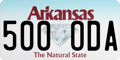 AR license plate 500ODA