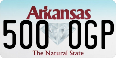 AR license plate 500OGP