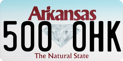 AR license plate 500OHK