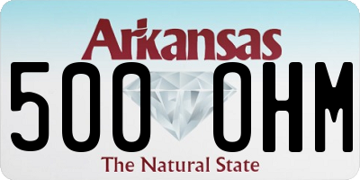 AR license plate 500OHM