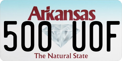 AR license plate 500UOF