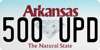 AR license plate 500UPD