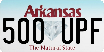 AR license plate 500UPF