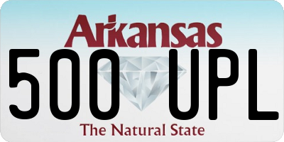 AR license plate 500UPL