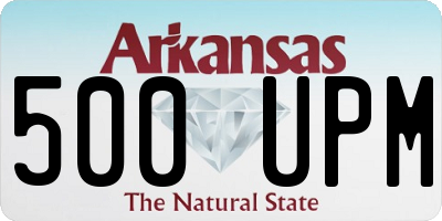 AR license plate 500UPM
