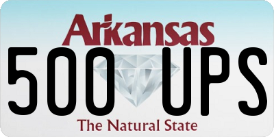 AR license plate 500UPS