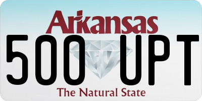 AR license plate 500UPT