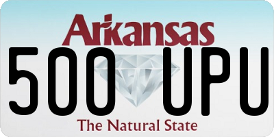 AR license plate 500UPU