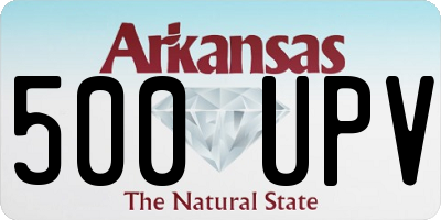 AR license plate 500UPV