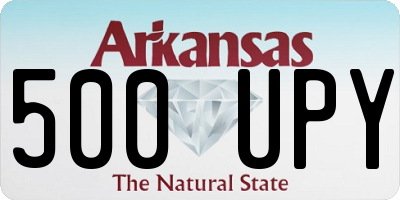 AR license plate 500UPY