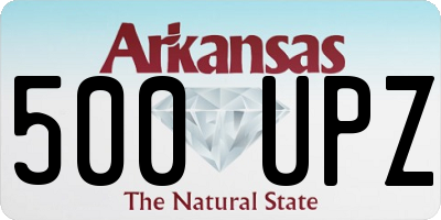 AR license plate 500UPZ