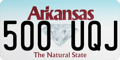 AR license plate 500UQJ