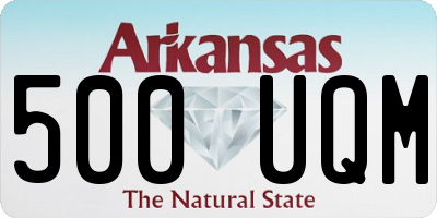 AR license plate 500UQM