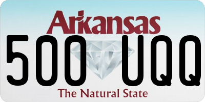AR license plate 500UQQ