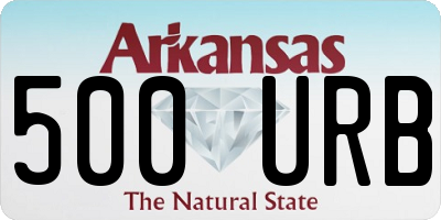 AR license plate 500URB