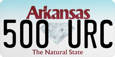 AR license plate 500URC