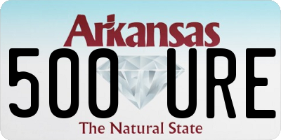 AR license plate 500URE