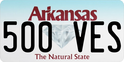 AR license plate 500VES