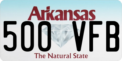 AR license plate 500VFB