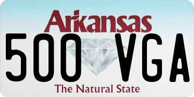 AR license plate 500VGA