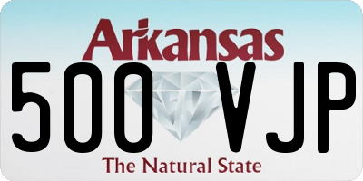 AR license plate 500VJP