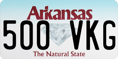 AR license plate 500VKG