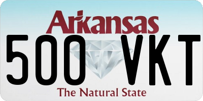 AR license plate 500VKT