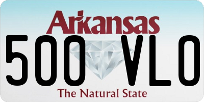 AR license plate 500VLO