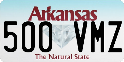 AR license plate 500VMZ