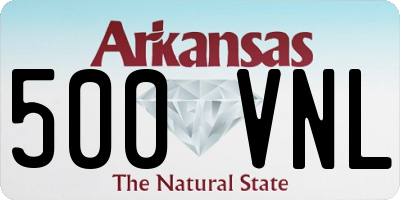 AR license plate 500VNL
