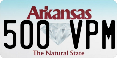 AR license plate 500VPM